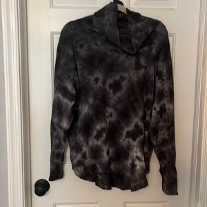 Maeve Anthropologie tie dye flannel shirt 1X